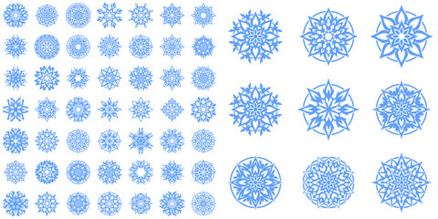 Abstract vector snoflake.