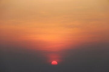 sunset over the sea
