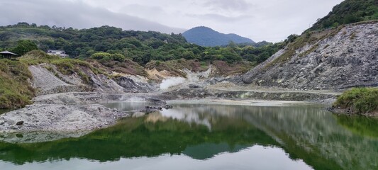 Sulfur Valley in Yangmingshan National Park, Taiwan