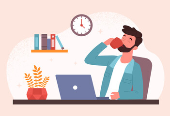 Coffee break concept