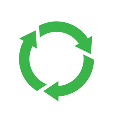 round circle recycle logo icon