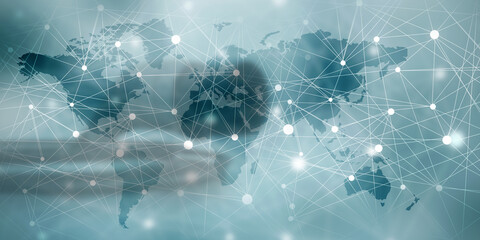 2d illustration world map abstract background