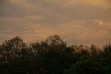Cielo durante el atardecer