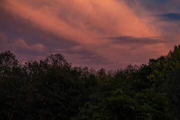 Cielo durante el atardecer