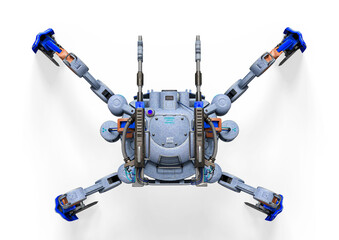 combat drone top view