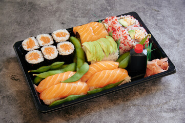 a sushi and chopsticks japan food