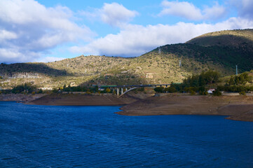 krajobraz góry jezioro woda natura niebo chmury