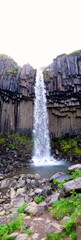Beautiful svartifoss waterfall