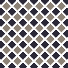 Modern checkered pattern vector background. Abstract rhombus gray wallpaper. Tile, Fabric patterns