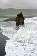 Rocky coast of Iceland, travel