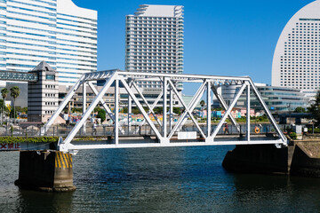 神奈川県横浜市 みなとみらい、汽車道の橋