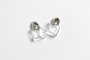 Salt or pepper shaker isolated on white background. High-resolution photo. Mockup