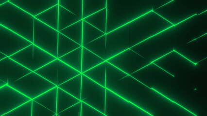 green glowing lines