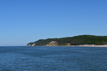 Fototapeta na wymiar Kawcza Góra, wzniesienie obok Międzyzdrojów, nad morzem, Polska