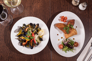 Portuguese fine dining :  seafood starters.