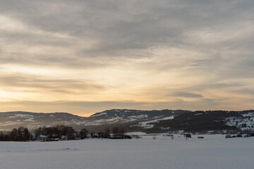 Totenåsen Hills seen from the lowlands.
