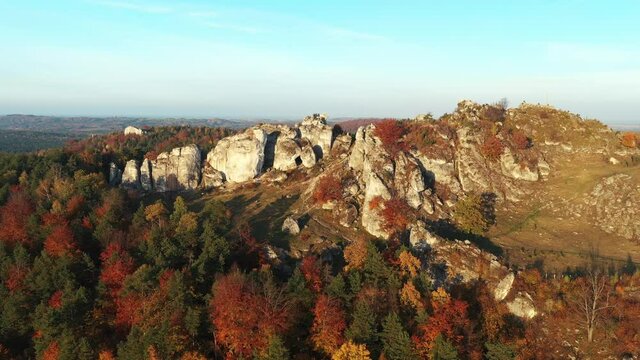 autumn on Jura Krakowsko-Czestochowska - Poland	