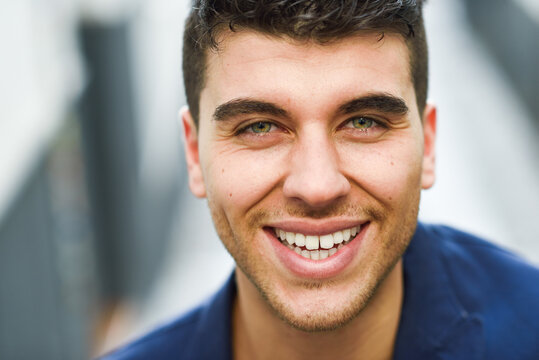 Close-up Shot Of Man Smiling