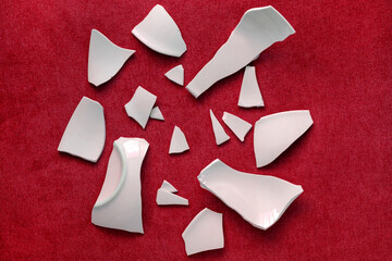 broken Plate,dish. splinters, Fragments