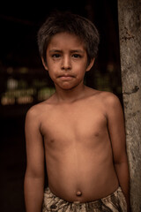 Bora children in the community of San Andres in the Peruvian Amazon