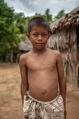 Bora children in the community of San Andres in the Peruvian Amazon