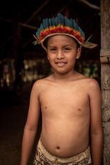 Bora boy, San Andres, Peru