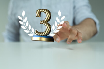 anniversary 3 yearin hand