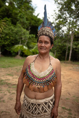 Bora woman, San Andres, Peru