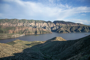 Natural beauty of Azat reservoir in Armenia.