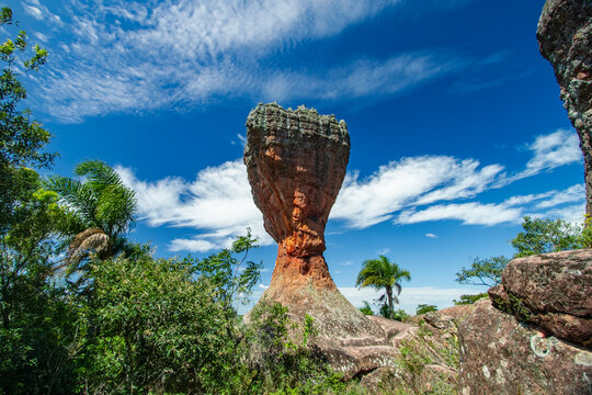 The Vila Velha State Park is a geological site in Brazil