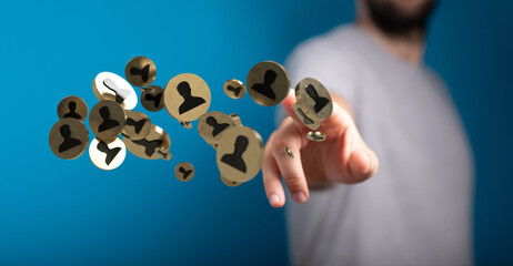 organization chart team concept networking