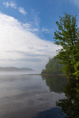 clouds over the lake