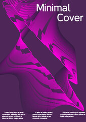 Artistic covers design. Creative background from abstract lines to create a fashionable abstract cover