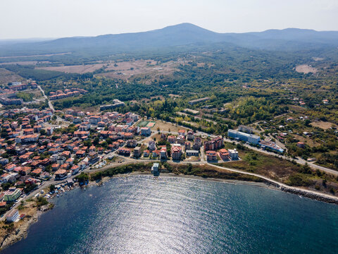 Aerial view of Town of Tsarevo, Bulgaria