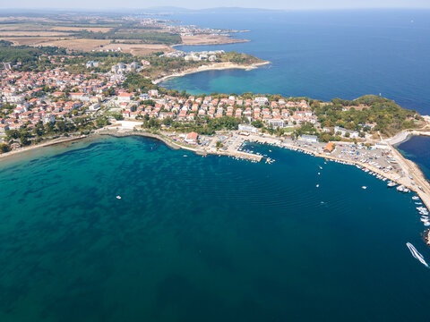 Aerial view of Town of Tsarevo, Bulgaria