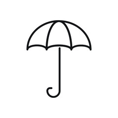 Umbrella icon rain protection concept