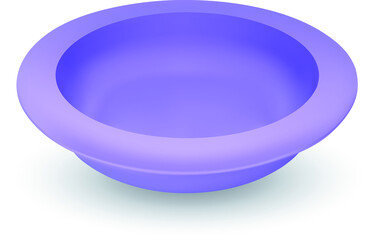 Baby silicone plate. Vectur EPS-10