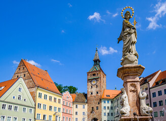 Obraz premium old town of Landsberg am Lech