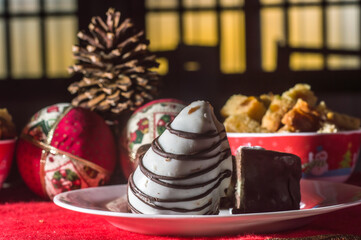 Christmas concept, Brazilian sweet with the name: 