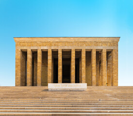 Naklejka premium ANITKABIR. Anitkabir is the Mausoleum of Mustafa Kemal Ataturk. Ankara, Turkey.