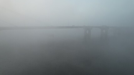 fog on the river