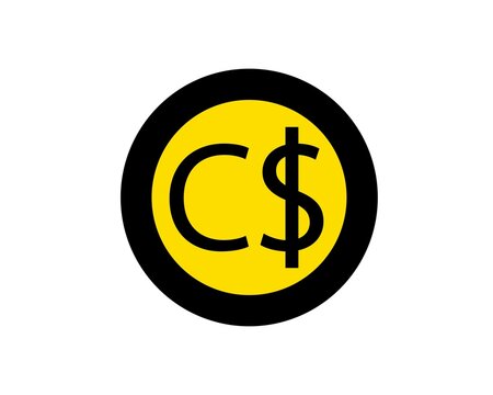 Money Canadian icon. Canadian Dollar coin. Vector illustration.