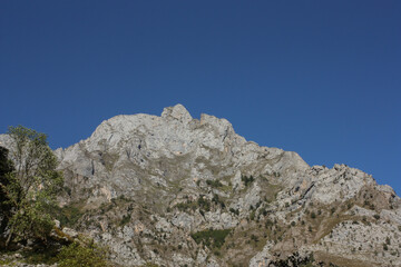 Fototapeta premium Rocky walls at Cares Natural Park in the north of Spain