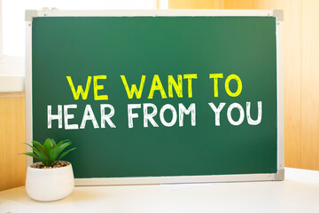 we want to hear from you in chalk on the school board, Search engine optimization and websites....
