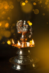 Silver Diwali Lamp 