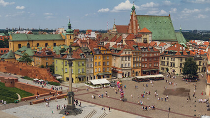 Naklejka na ściany i meble Old city in Warsaw