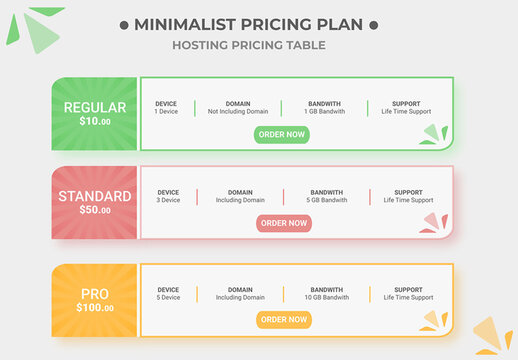 Minimalist Pricing Plane Design Pricing Infographic