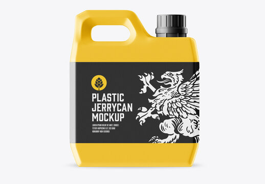 Plastic Jerrycan Mockup