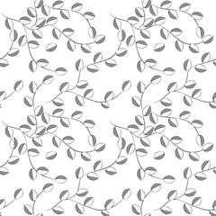 Seamless pattern with leaves. Vector graphics 