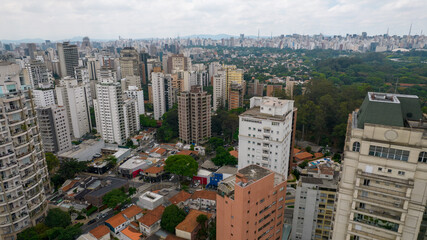Beautiful residential buildings. Most expensive buildings in São Paulo, Brazil. In the...